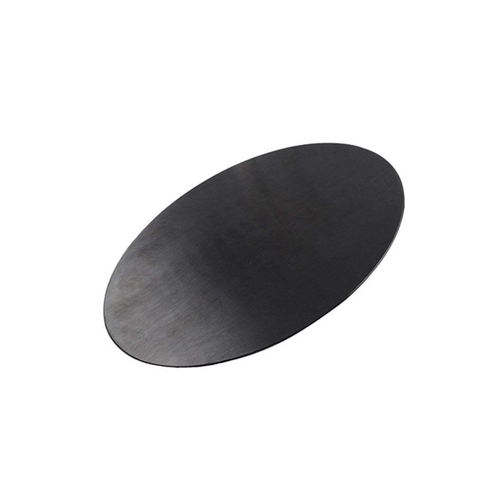 Motorcycle DIY license Plate 2.5mm Thickness Aluminum Oval Number Plate Black