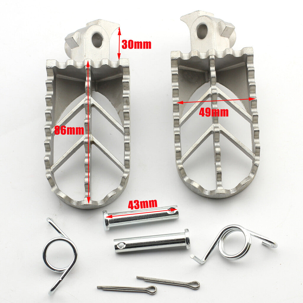 Universal CNC Foot Pegs Dirt Bike Footpeg PW80 CR/CRF/XR 70 80 100 Pit Bike