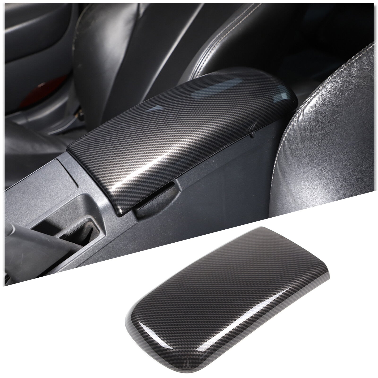 2-Pack Red Carbon Fiber Door Corner Frame Trim Sticker for Corvette C8 2020-2023- v