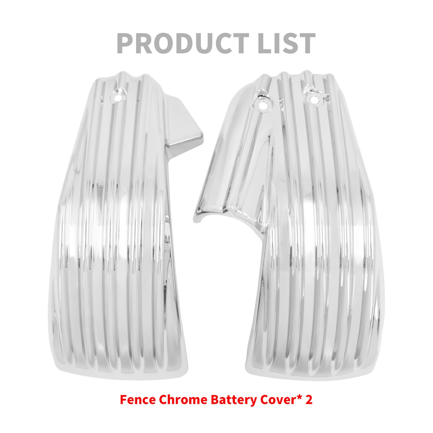 Chrome Fence Battery Side Fairing Cover Fit for Harley Fatboy Breakout 2018-2023