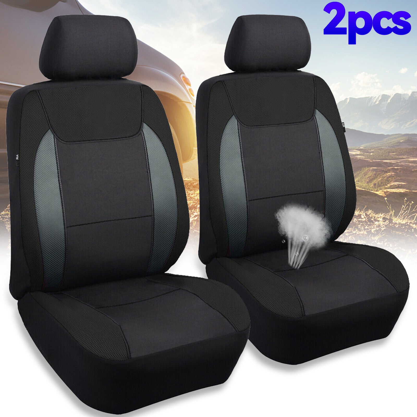 2 x car for seat cover for seat protector for seat covers protective cover motor vehicle front seats for seat mat NEW Q