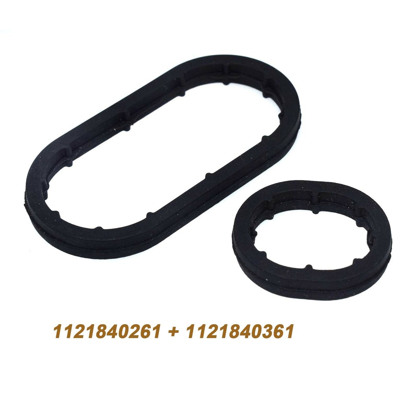 Oil cooler sealing ring gasket kit for Mercedes M112 and M113 engines (2 pieces, 1121840261-) n
