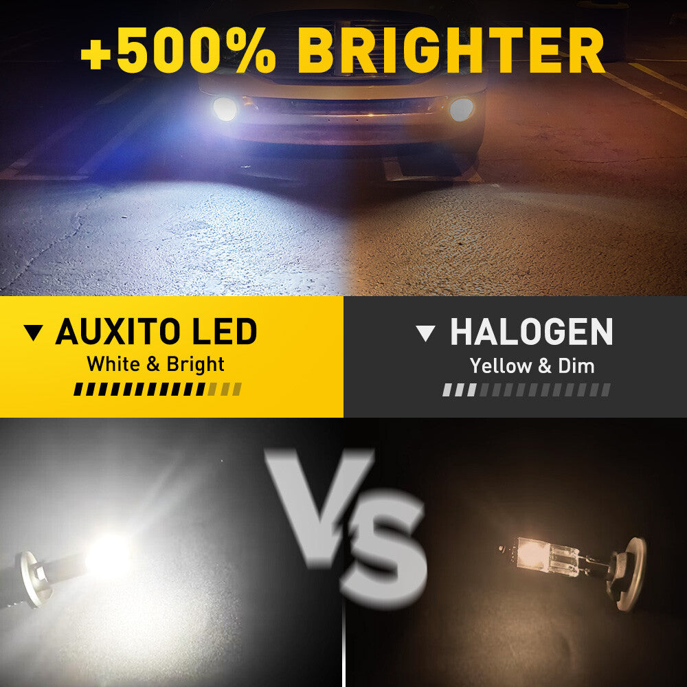 For 880 LED Fog/Driver Bulb 6500K Xenon White 892 890 893 899 2PCS- v
