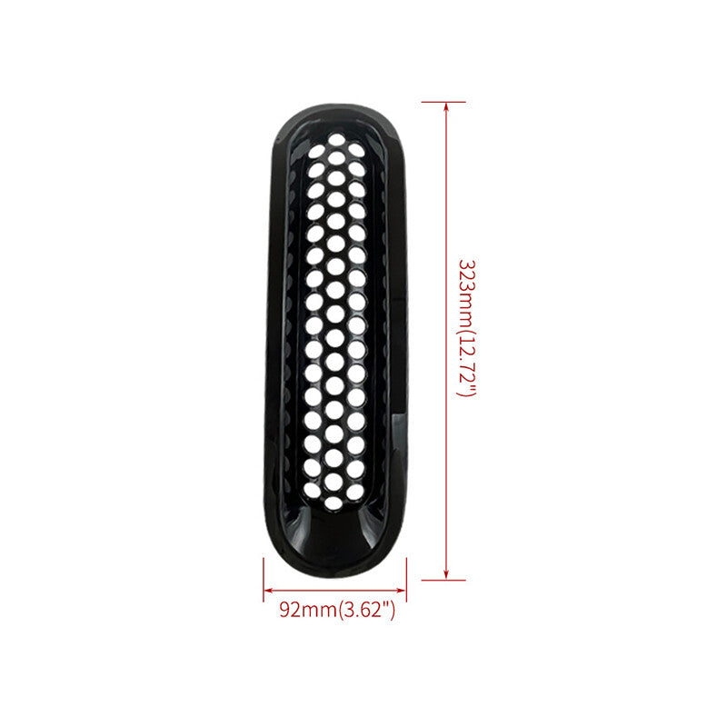 7Pcs Matte Black Front Grill Mesh Grille Inserts Kit for Jeep for Wrangler 2007-2015