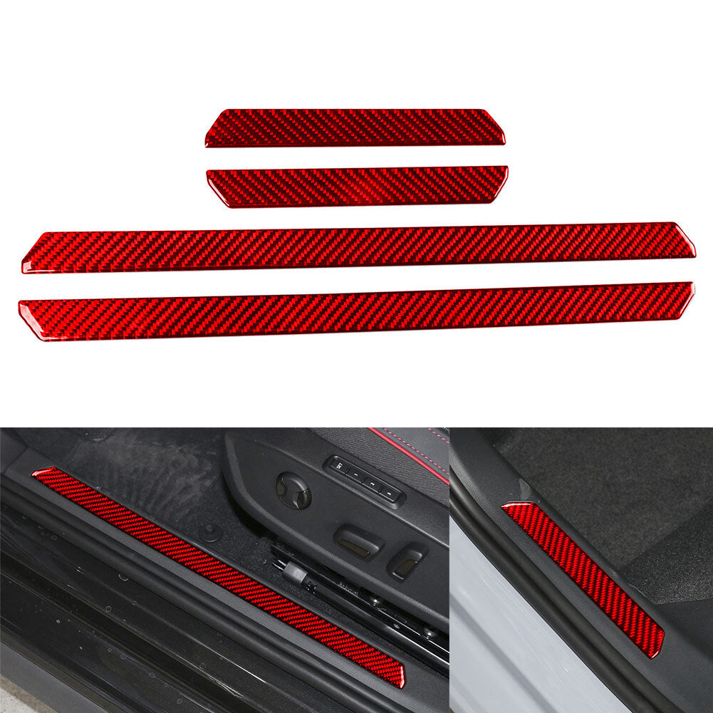 Door Sill Scuff Cover Scratch Protector Cover Trim FIT for VW for Golf 8 MK8 2021-23 22