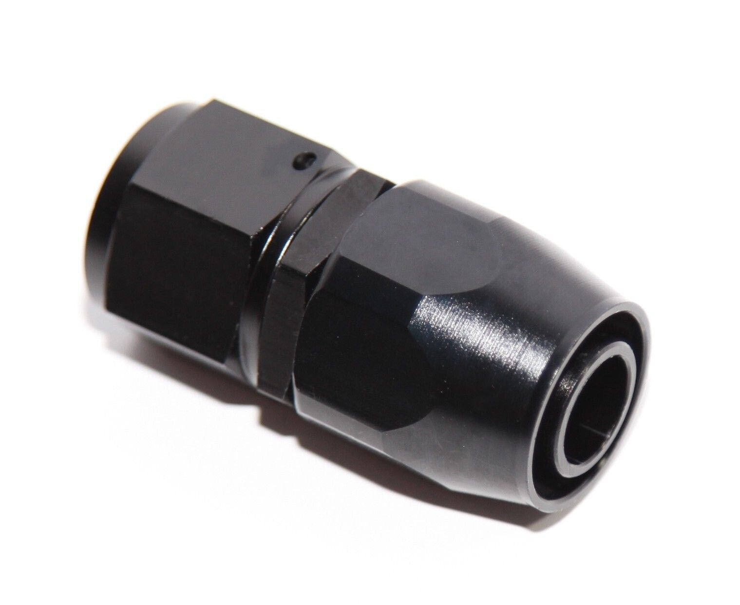 Universal 8AN -8AN 1PC Straight Swivel Oil Fuel Adapter Black Hose End Fitting
