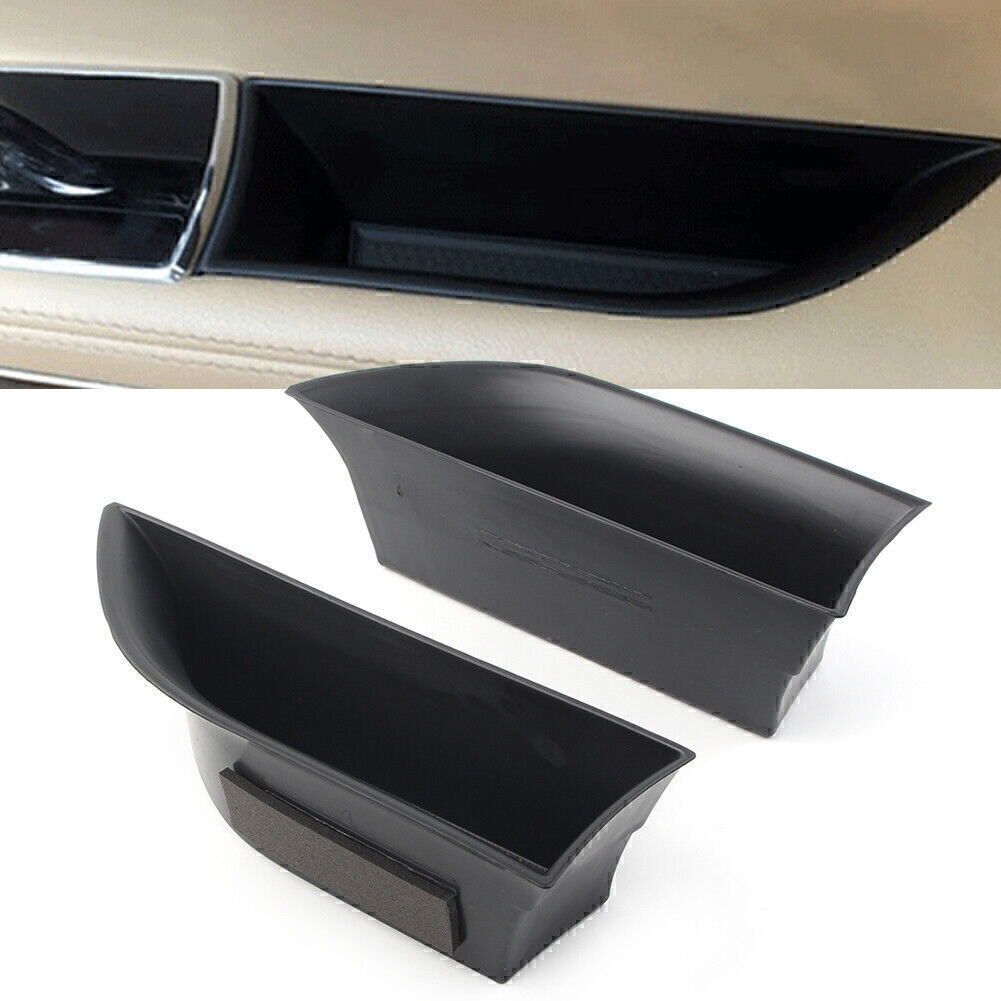 for Jaguar XJ XJL 2010-16 Car Front Door Handle Armrest Storage Box Tray Bin Kit