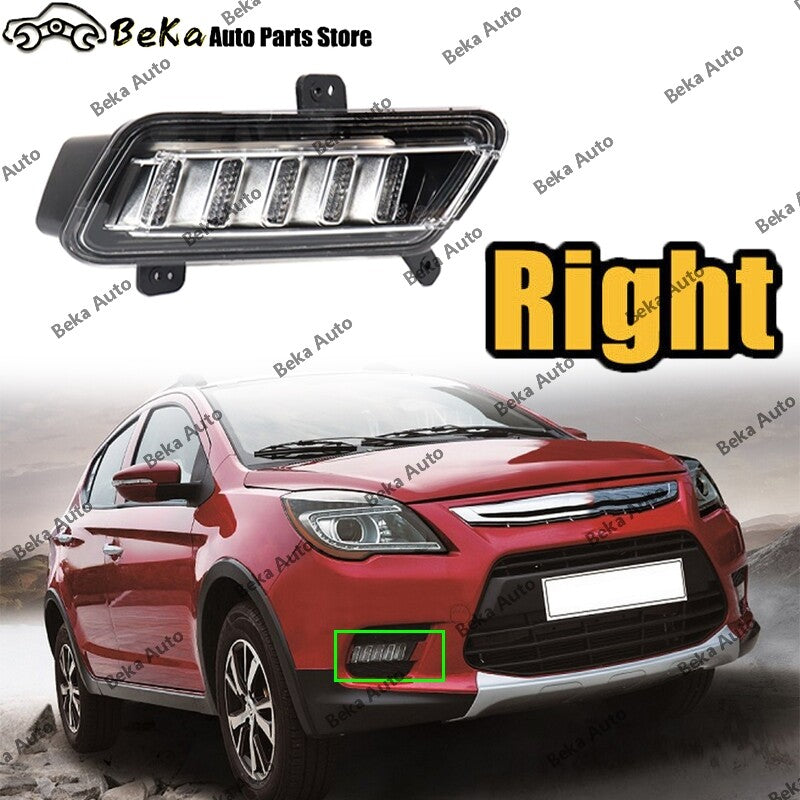 Suitable for LIFAN LF X50 and X-CAR DRL front bumper fog lights and daytime running lights.