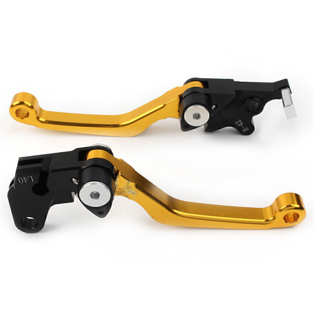 Fit for Suzuki DRZ400S DRZ400SM DRZ400E 2000-2022 CNC Pivot Clutch Brake Levers GOLD