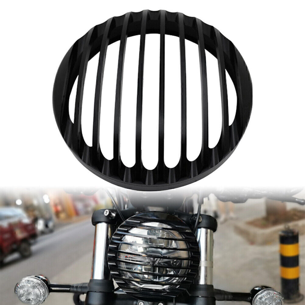 Black Shallow Cut Headlight Grill Cover For Bobber 2015 2014 2018 2019 2020 2021 Q