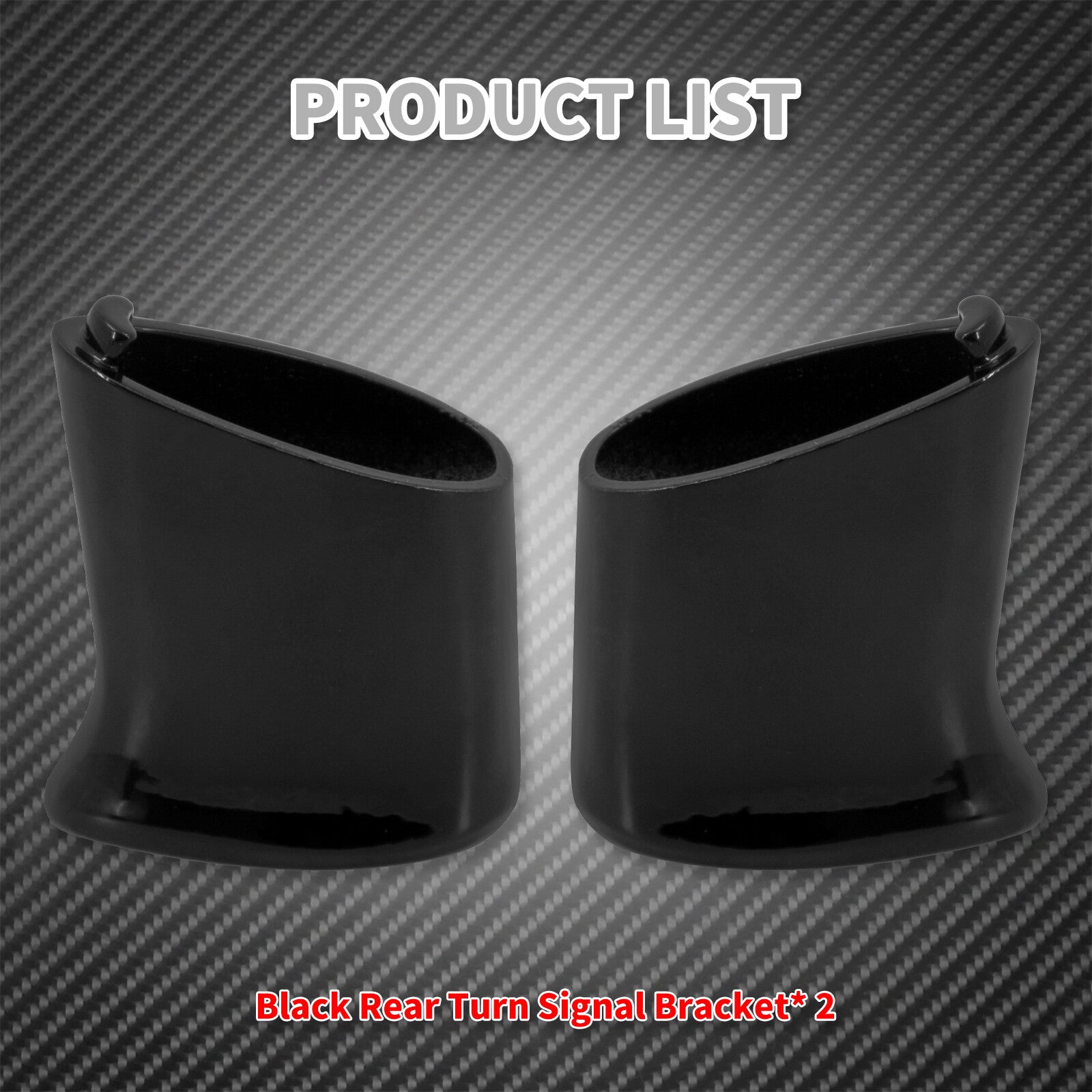 Gloss Rear Turn Signal Brackets Mount Fit for Harley Sportster XL 883 1992-2022