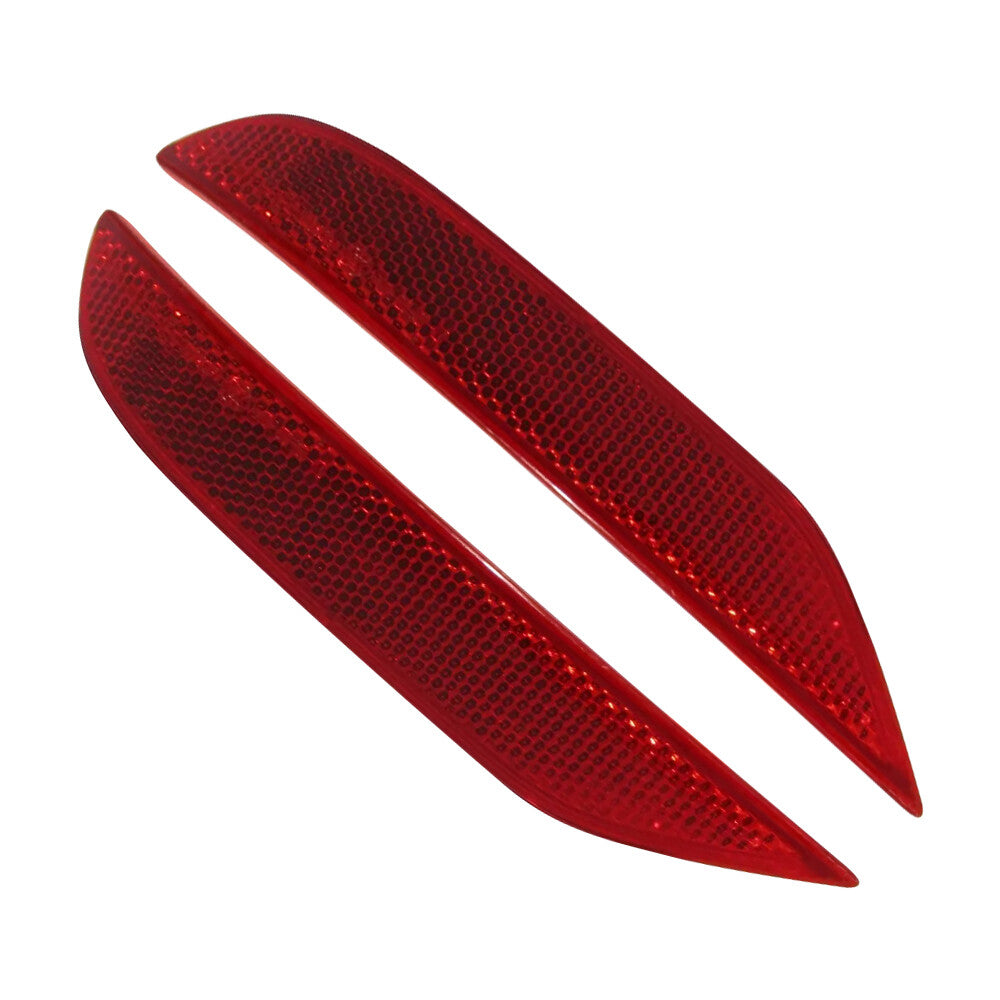 2Pcs For X2 F39 2018-2020 Rear Left+Right Side Bumper Reflector Cover Trim Red Q