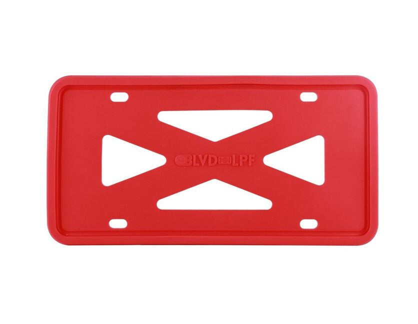 1 piece of red silicone car license plate frame cover cap for trunk suitable for Dodge