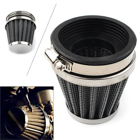 58mm Bent Neck Air Filter Dirt Pit Bike ATV Quad GY6 Moped Scooter Motorcycle wa Q