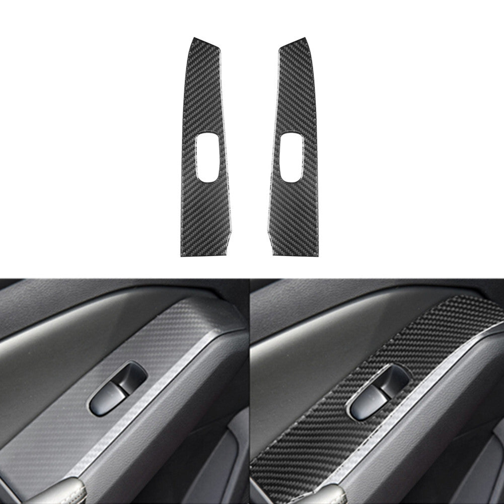 Red Carbon Fiber Gear Shift Frame Trim Cover for Hyundai for Veloster JS 2019-2022 v