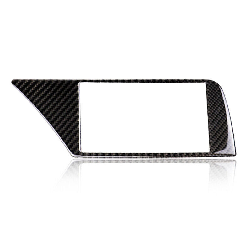 Real Carbon Fiber Car Navigation Panel Frame Cover Trim for Audi for A4 B8 2009-2016