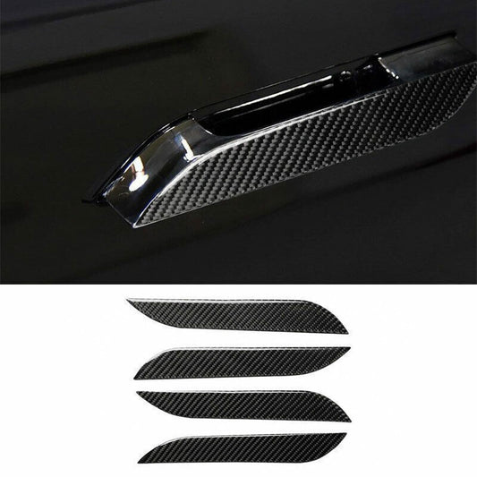 Carbon Fiber Vinyl Outside Door Handle Cover Trim for Model S 2012-2021 n