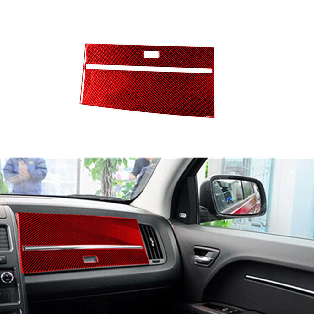 Carbon Fiber Copilot Dashboard Panel Trim for Dodge Journey 2009-2010 Red