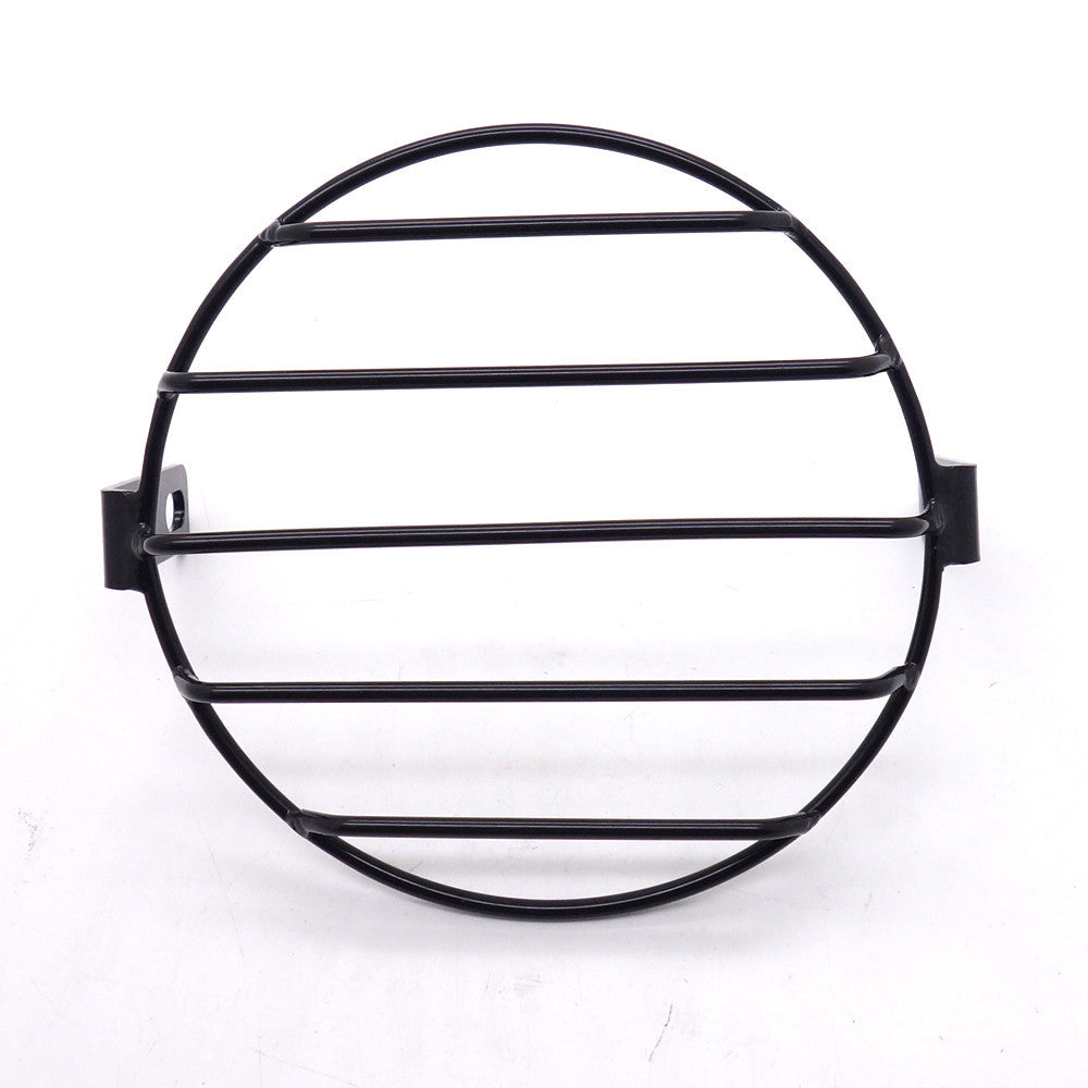 6.25 Retro Metal Motorcycle Grill Side Mount Headlight Cover Mask Cafe Racer Q