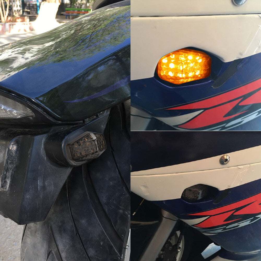Flush Mount Turn Signal LED Light Blinker for Suzuki GSX R 600 750 GSXR 1000