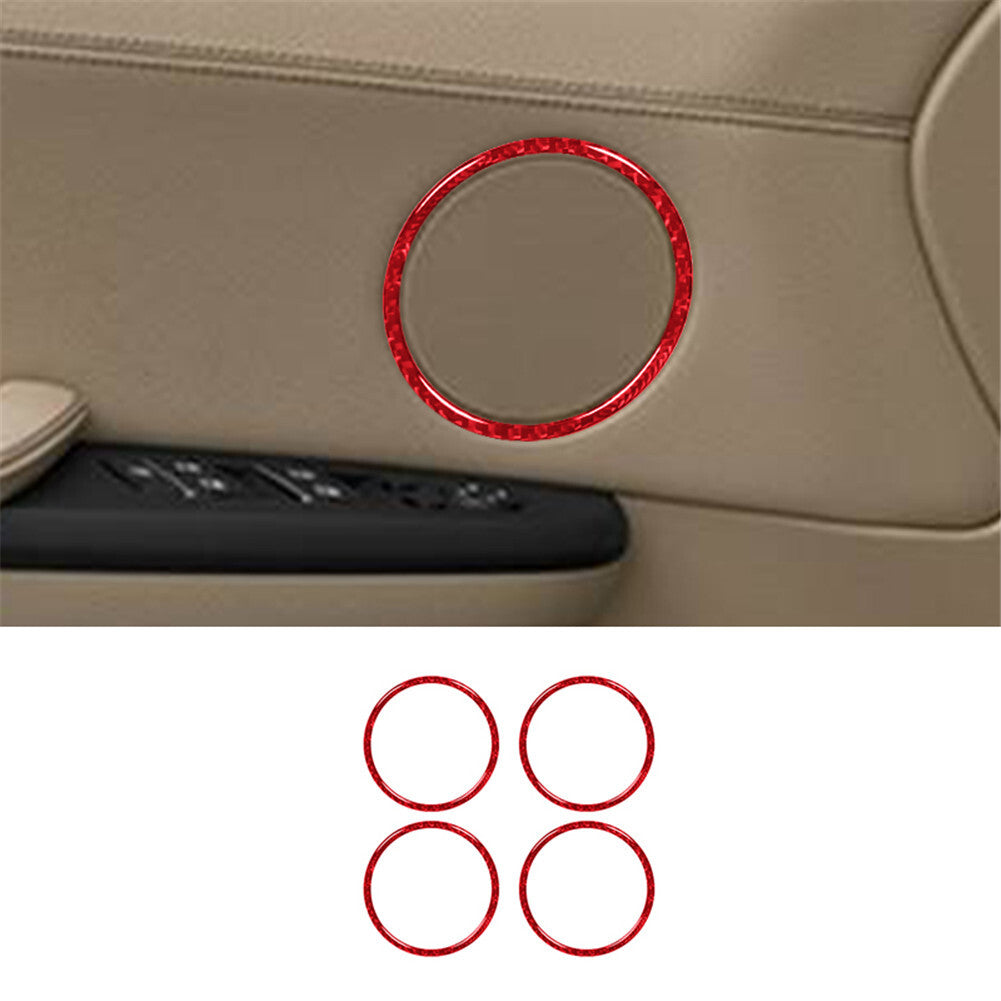 3X Red Front Door Handle Trim Cover For CLA 2014-2018/GLA 2015-18 v