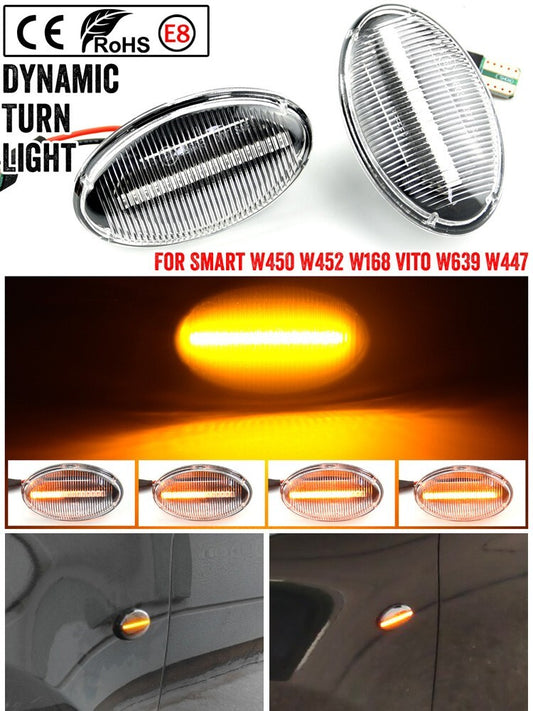 Dynamic Side Marker Turn Light for Mercedes-Benz for Smart W450 W452 1998-2007