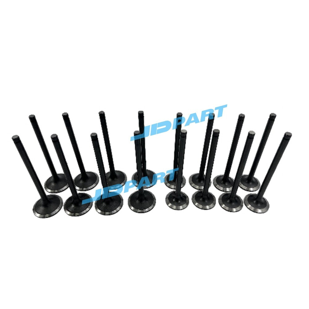 16-piece V4300 intake and exhaust valve parts for engines.