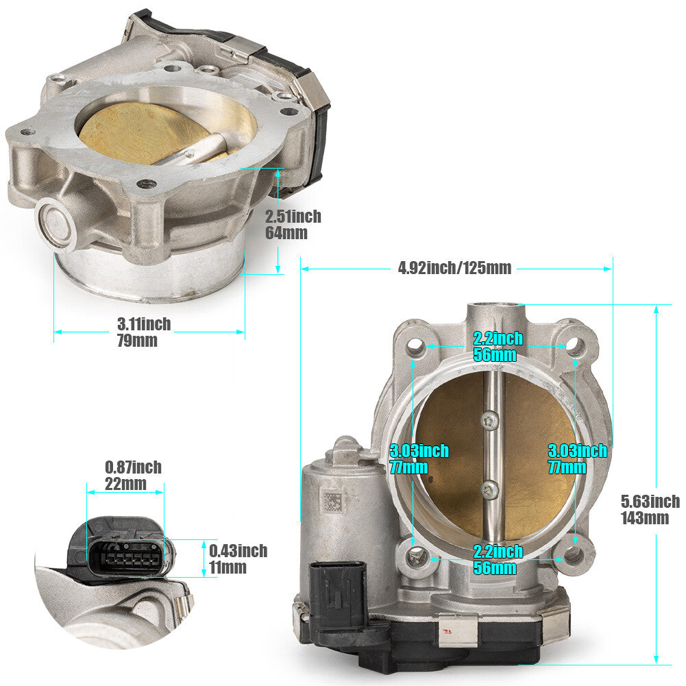 for Chevrolet Blazer for Buick Enclave for Cadillac CTS 3.6L V6 Electronic Throttle Body Q