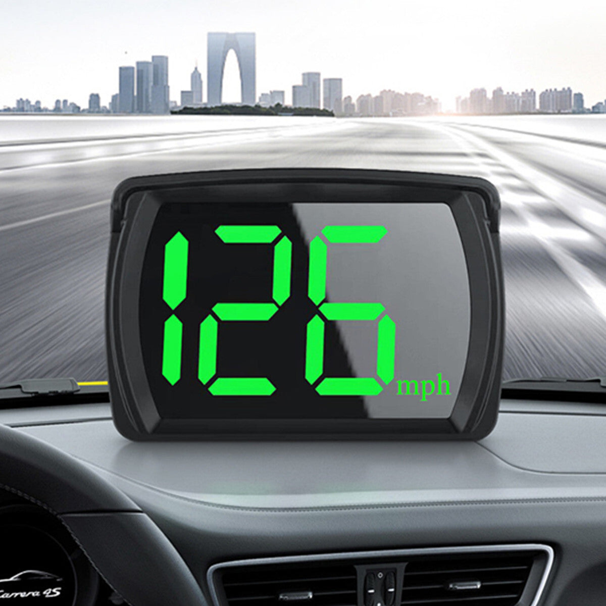 Digital HUD Speedometer GPS Head Up Display MPH Car Accessories Plug and Play Q