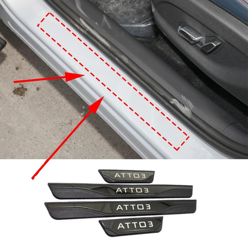 Door Sill Protector Scuff Plate for BYD Atto 3 2023 Car Accessories Guard Panel