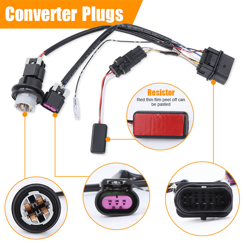 Projector Headlights Conversion Wire Harness For 2013-2018 for Ram 1500 2500 3500 US