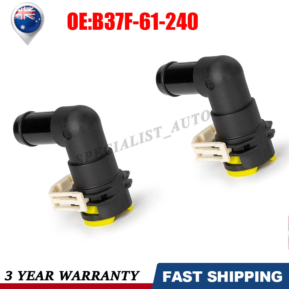 2 Cooling Water Hose Connector B37F-61-240 Fits for Mazda 3 CX-7 CX-9 2007-2013