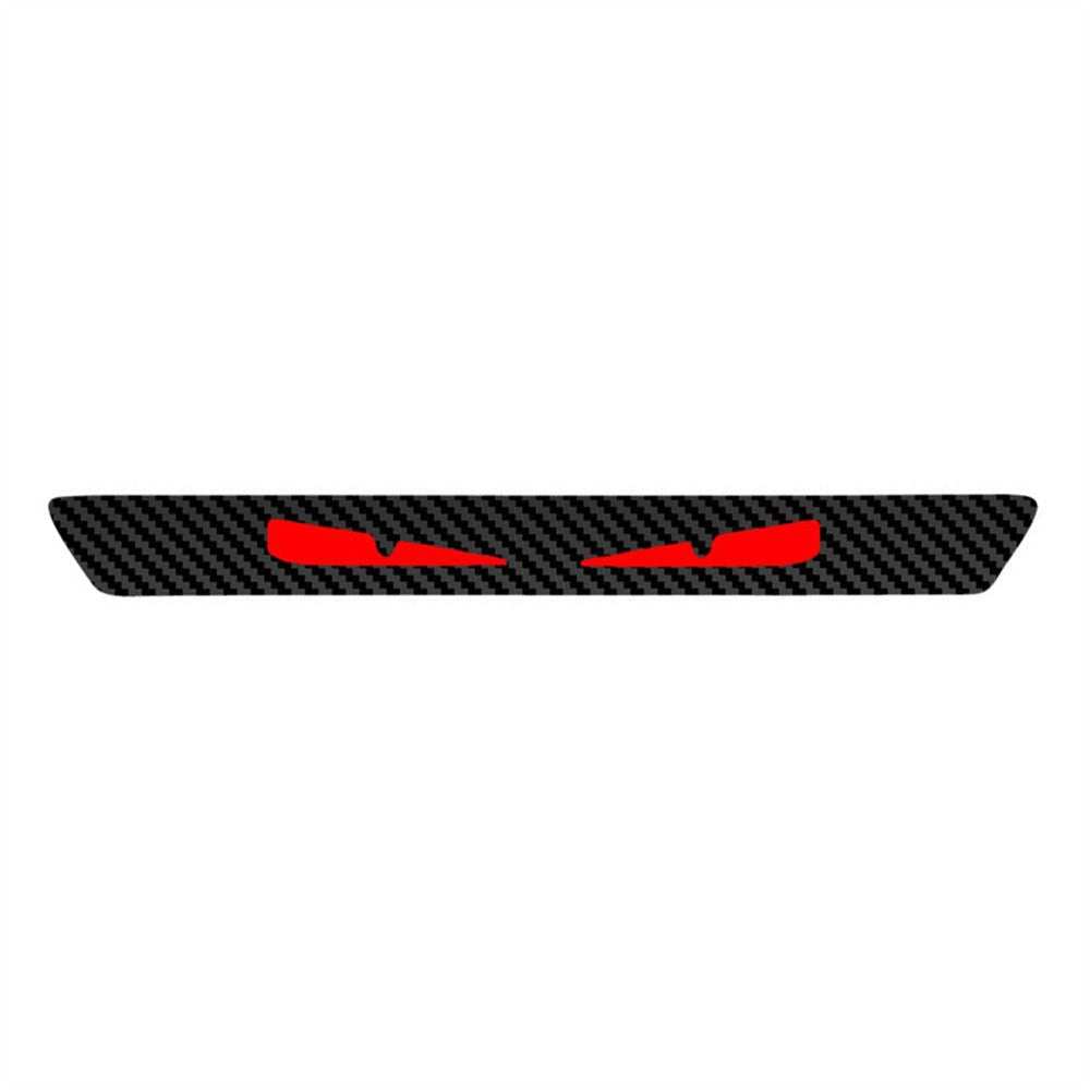 Universal 3D Carbon Fiber Look Sticker Emblem Demon Eye Brake Tail Light Decal