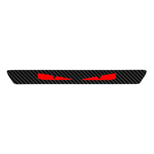Universal 3D Carbon Fiber Look Sticker Emblem Demon Eye Brake Tail Light Decal
