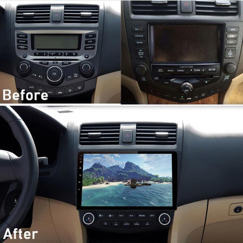 10.1 Android Car Stereo GPS Navi Carplay 32GB for Honda Accord 2003-2007