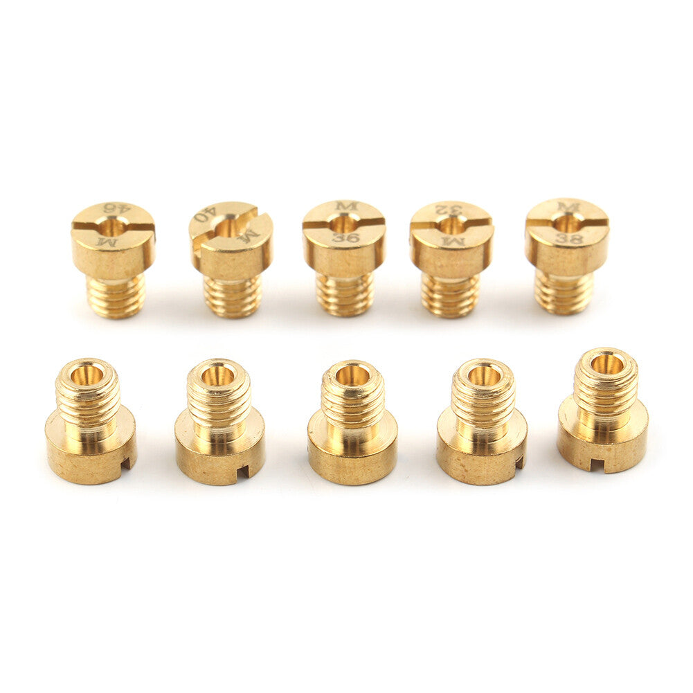 10x M5 Main jet For Dellorto Carburetor SHA SHB UA UB PHBG VHB-CS VHBT-CS #50-68 Q