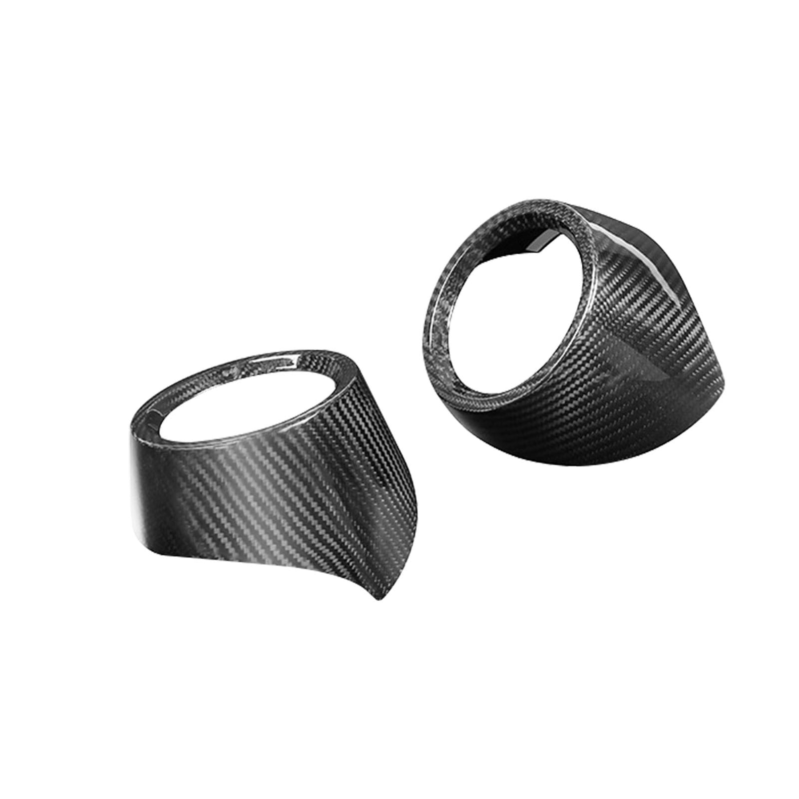Real Carbon Fiber Side Air Vent Outlet Ring Trim for Alfa Romeo Giulia 2017-2022