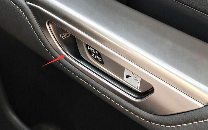 For F150 2021-2023 Carbon Fiber Side Door Handle Molding Cover Trim v