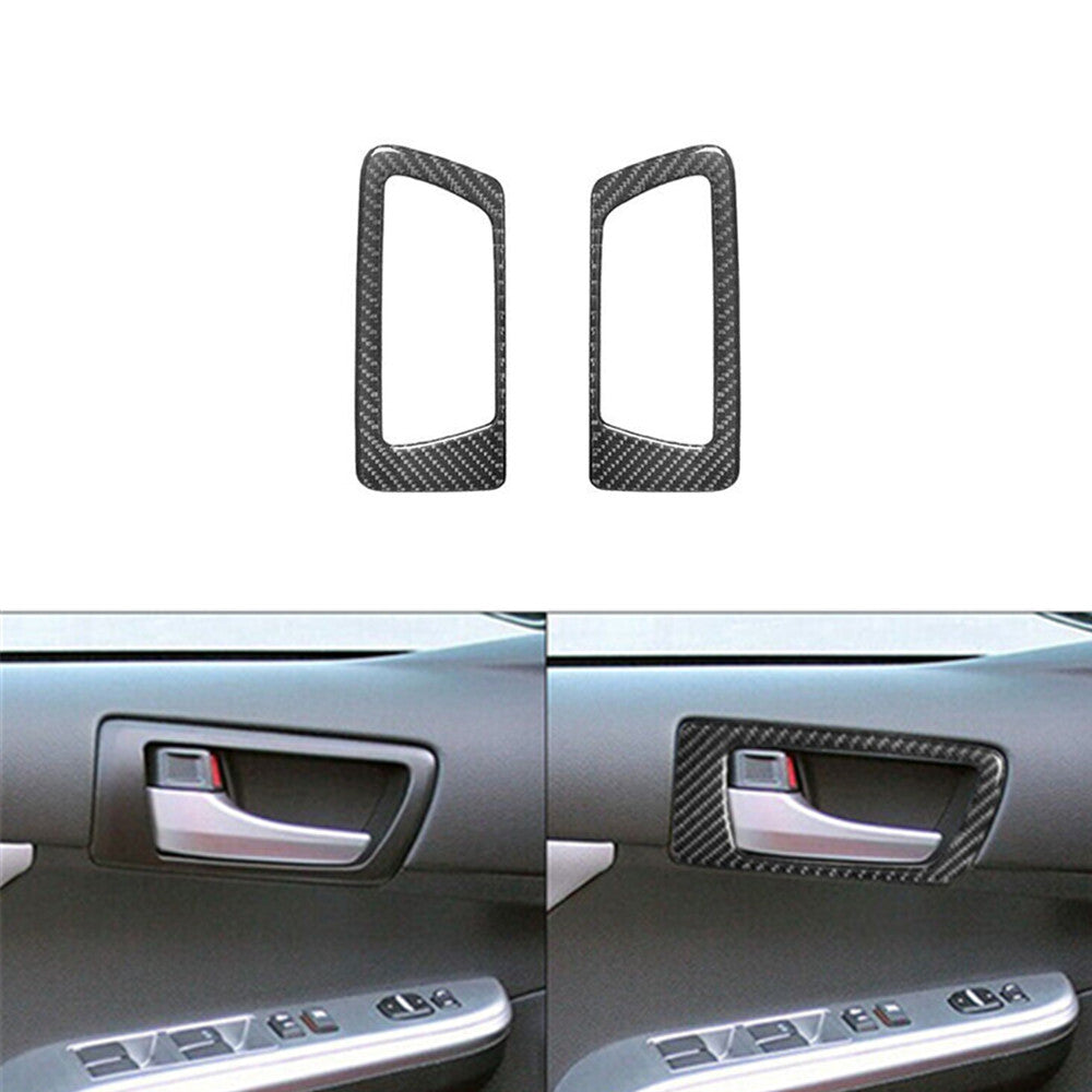 6Pcs Red Carbon Fiber Gear Shift Panel Cover Trim For Altima 2019-2022 v