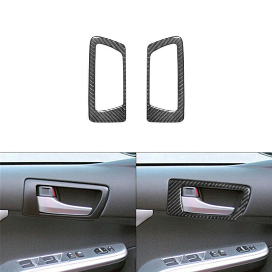 6Pcs Red Carbon Fiber Gear Shift Panel Cover Trim For Altima 2019-2022 v