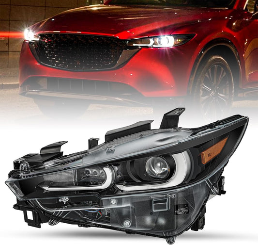 Front Left LED Headlight For 2022 2023 2024 for Mazda CX-5 FULL W/ AFS Headlamp LH