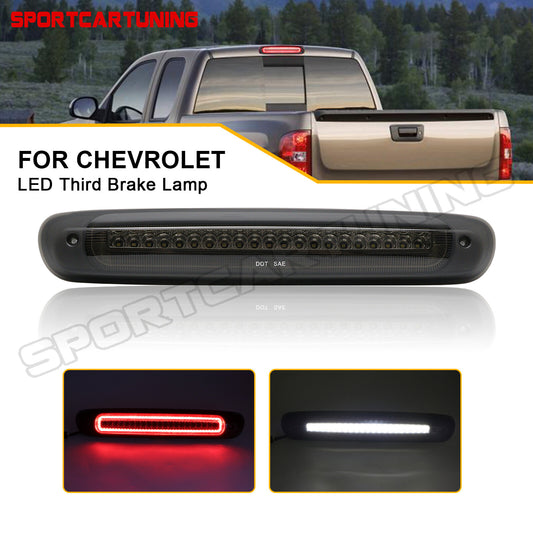 Fits 07-13 for Silverado for GMC for Sierra LED Third Brake Cargo Light Smoked - v