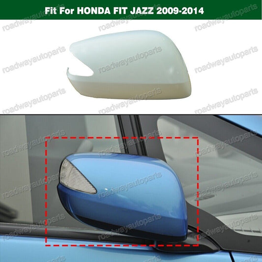 Outside Right Side Wing Door Mirror Cover Cap Fit for HONDA FIT JAZZ 2009-2014 Q