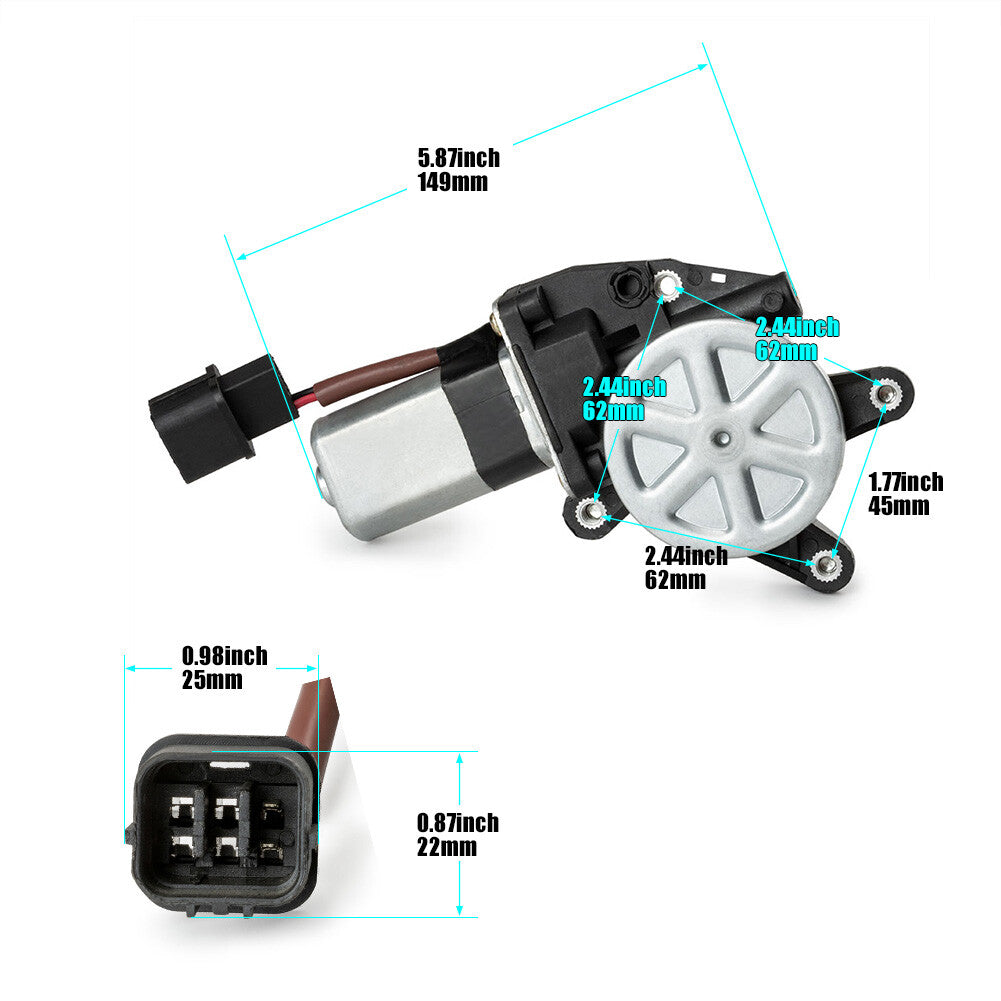 2X ELECTRIC WINDOW REGULATOR for MITSUBISHI OUTLANDER 2003-2006 FRONT LH+RH SIDE Q