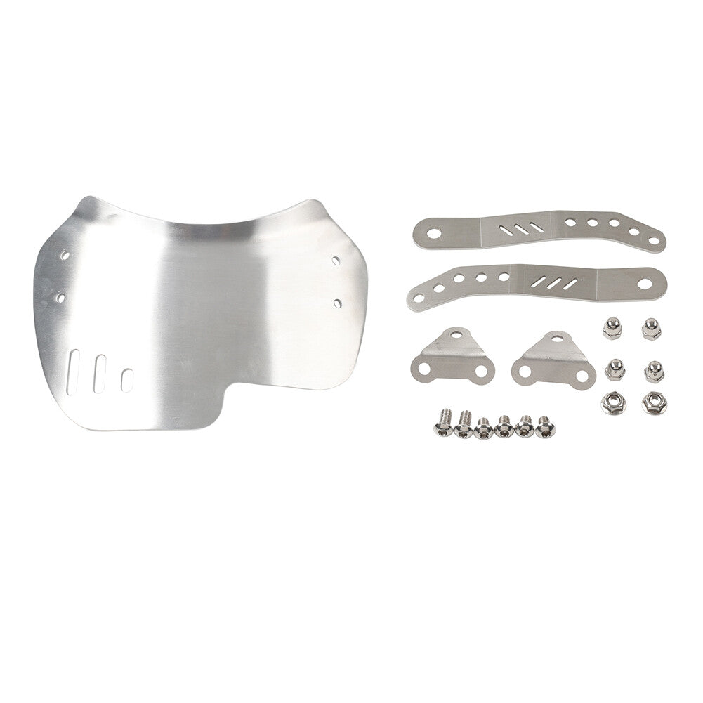 1 Set Windshield Windscreen W/Bracket Universal For 6-8 Round Headlight Motor