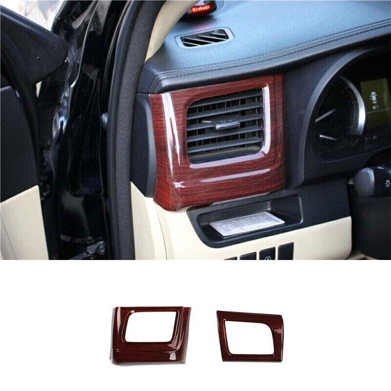 Air Conditioning 2014-2019 Red Wood Grain Air Vent Trim for Toyota Highlander 2X