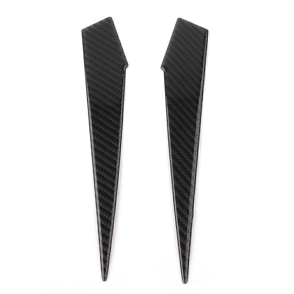 2x Carbon Fiber Car Gear Shift Side Panel Cover Trim for Subaru Forester 13-2018