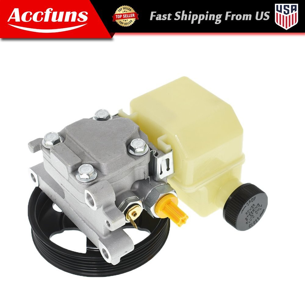 Power steering pump with pulley and water reservoir GP9A32600, suitable for Mazda 6 L4 2.3L V6 3.0L... n