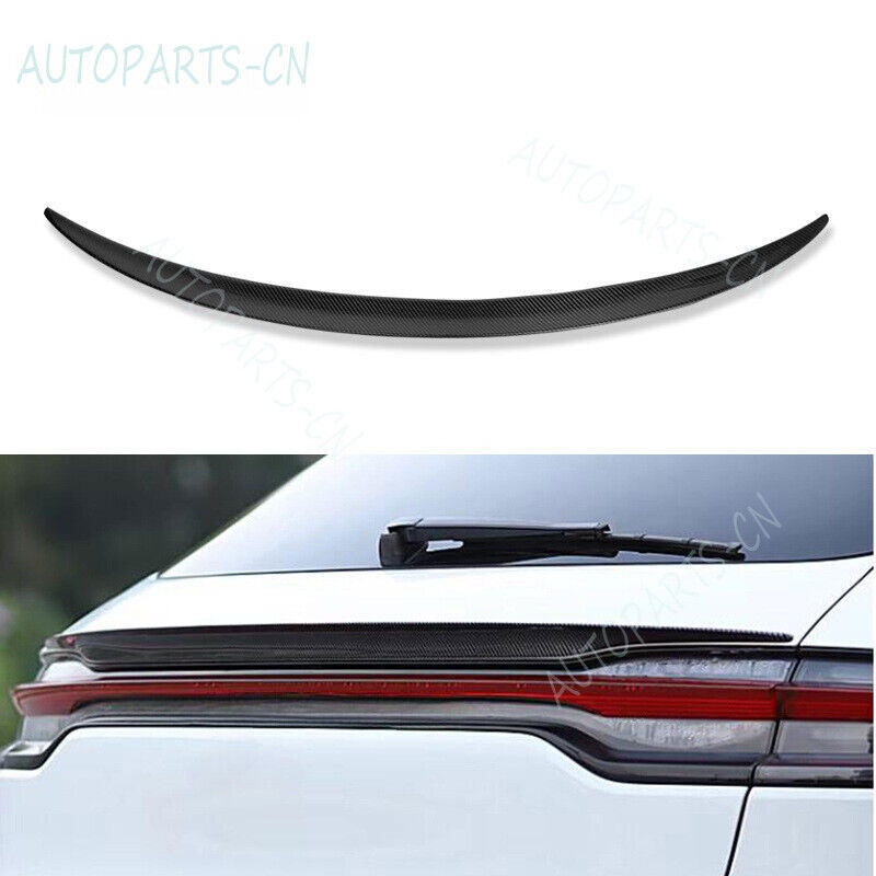 For Macan 2023-2024 Real Carbon Fiber Rear Tail Trunk Spoiler Wing Lip B n