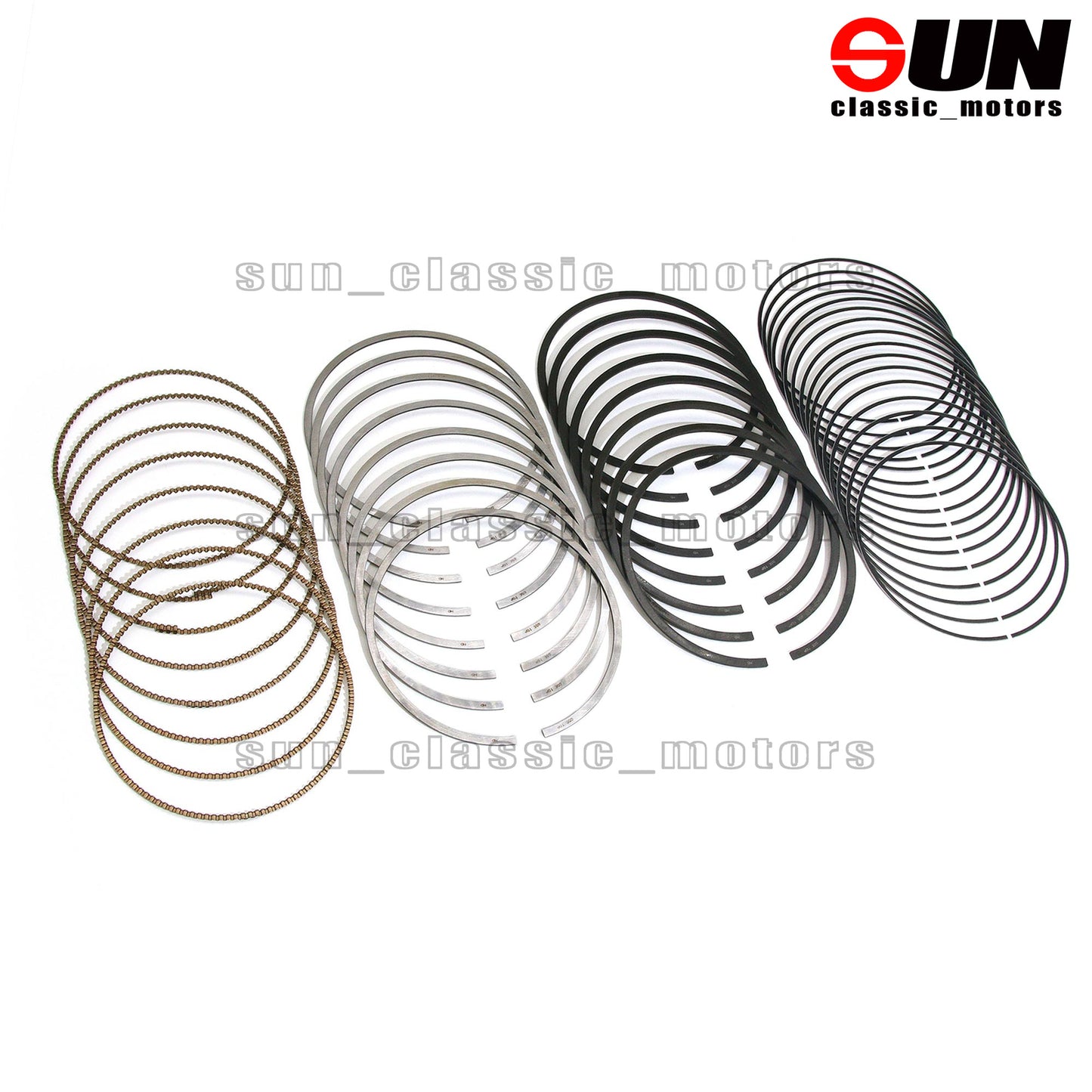8-piece piston ring set suitable for E500, S500, ML500, W164, W211, M113 5.0 V8